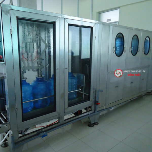 Dây chuyền chiết rót và đóng nắp bình 20L tự động